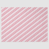 Peppermint Christmas Candy Cane Stripes Tissuepapier (Voorkant)