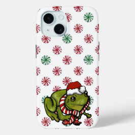 Peppermint Christmas Frog Case-Mate iPhone case