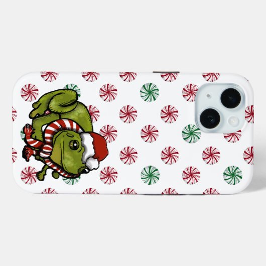 Peppermint Christmas Frog Case-Mate iPhone case (Achterkant (horizontaal))
