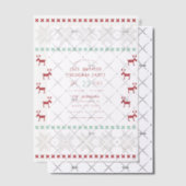 Peppermint Cream Ugly Sweater Christmas Party Vellum Uitnodigingen (Offset (Uitnodiging))