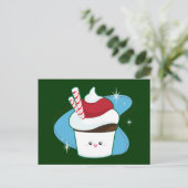 Peppermint Cupcake Briefkaart (Staand voorkant)