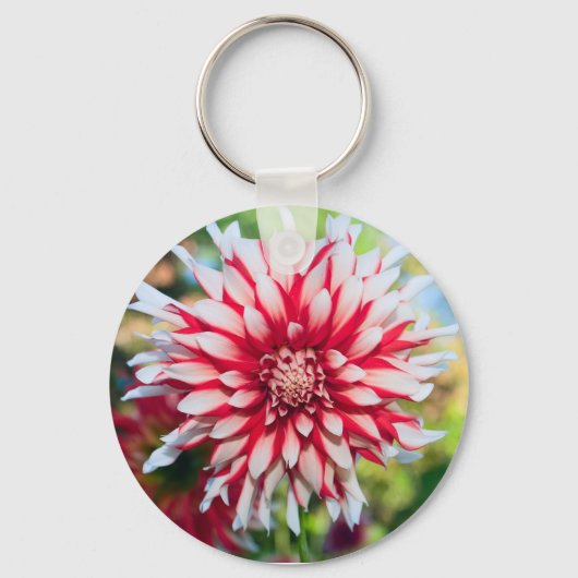 Peppermint Dahlia Sleutelhanger (Voorkant)
