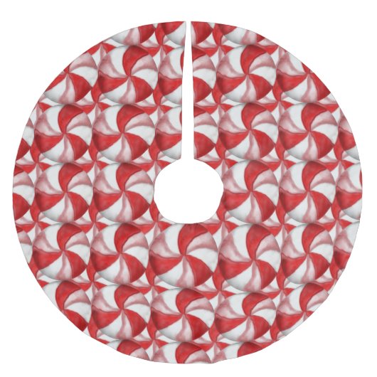 Peppermint, Dammit. Penseelpenseel van polyester Kerstboom Rok (Voorkant)
