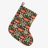 Peppermint Diner Kerstmantel Magie Grote Kerstsok (Voorkant (Hangend))