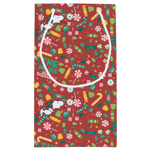 Peppermint Dreams Snoopy Snoep Pattern Klein Cadeauzakje (Achterkant)