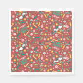 Peppermint Dreams Snoopy Snoep Pattern Servet (Voorkant)