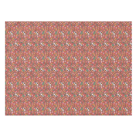 Peppermint Dreams Snoopy Snoep Pattern Tafelkleed (Voorkant (Horizontaal))