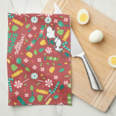 Peppermint Dreams Snoopy Snoep Pattern Theedoek (Quarter Fold)