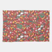 Peppermint Dreams Snoopy Snoep Pattern Theedoek (Horizontaal)