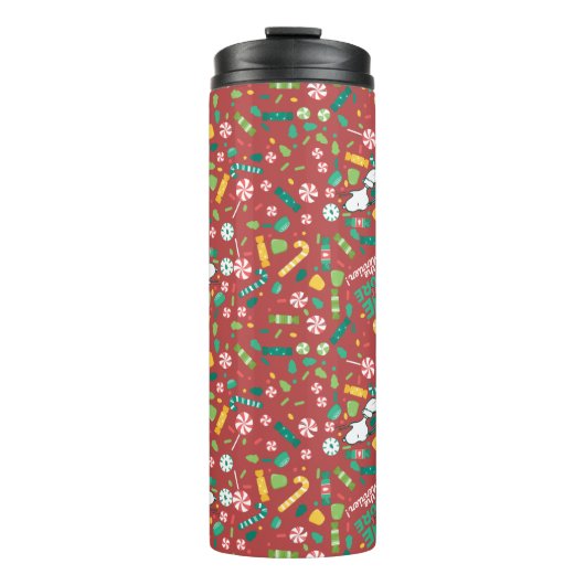 Peppermint Dreams Snoopy Snoep Pattern Thermosbeker (Voorkant)