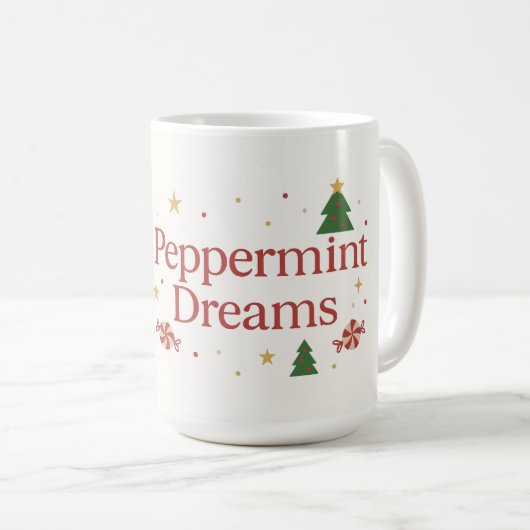 Peppermint Dreams | Sweet, Minty, and Full of Joy  Koffiemok (Voorkant rechts)