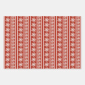 Peppermint en Sneeuwrode en witte schroefdraad Inpakpapier Vel (Voorkant 3)