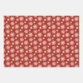 Peppermint en Sneeuwrode en witte schroefdraad Inpakpapier Vel (Voorkant 2)