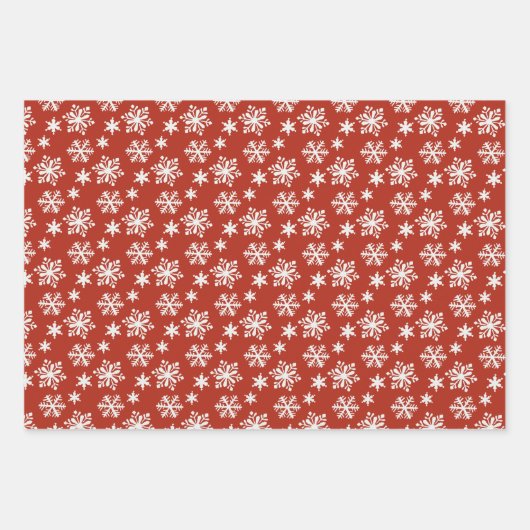 Peppermint en Sneeuwrode en witte schroefdraad Inpakpapier Vel (Voorkant 2)