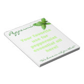 Peppermint Essential Oil Notitieblok (Schuin)