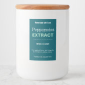 Peppermint Extract Modern Label Sticker VLL1rt (Voorkant)