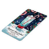 Peppermint Frost Vakantie Cocktail Recept Magneet (Linkerzijde)