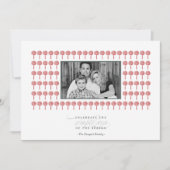 Peppermint Geisha Pattern Holiday Photo Card Feestdagenkaart (Voorkant)