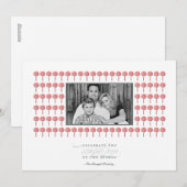 Peppermint Geisha Pattern Holiday Photo Card Feestdagenkaart (Voorkant / Achterkant)