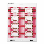 Peppermint Gift-Label kerstlabels Etiket (Full Sheet)