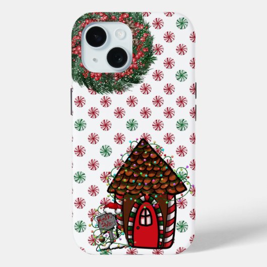 Peppermint Gingerbread House Case-Mate iPhone case (Achterkant)