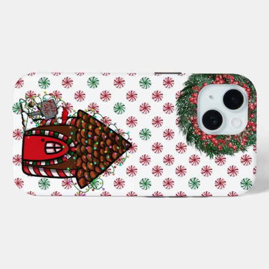 Peppermint Gingerbread House Case-Mate iPhone case (Achterkant (horizontaal))