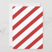 Peppermint Gingerbread Man Holiday Baby shower Kaart (Achterkant)