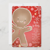 Peppermint Gingerbread Man Vakantie Boek Verzoek Kaart (Voorkant)