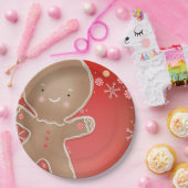Peppermint Gingerbrood Cookie Holiday Party Papieren Bordje (Feest)