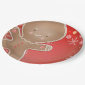 Peppermint Gingerbrood Cookie Holiday Party Papieren Bordje (Gekanteld)