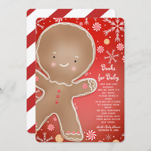 Peppermint Gingerbrood Man Holiday Book Request Kaart