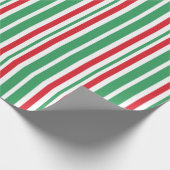 Peppermint Green Kerstmis Snoep Wrapping Paper Cadeaupapier (Hoek)