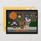 Peppermint Hollow-opneembaar Halloween-Briefkaart Briefkaart (Voorkant / Achterkant)