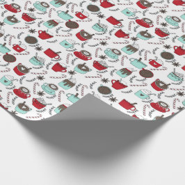 Peppermint Hot Chocolade kerst Cadeaupapier