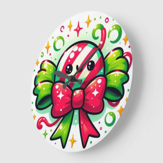 Peppermint Joy: Holiday Candy Character Grote Klok (Hoek)