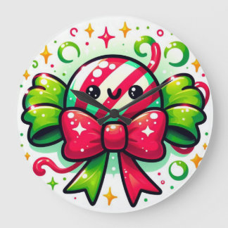 Peppermint Joy: Holiday Candy Character Grote Klok