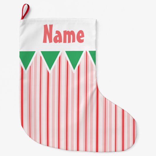Peppermint/Kandijrietkerstmis Grote Kerstsok (Voorkant)