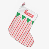 Peppermint/Kandijrietkerstmis Grote Kerstsok (Voorkant (Hangend))
