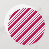 Peppermint Kerst Snoep Uitnodigingen (Voorkant / Achterkant)