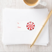 Peppermint Kerstmis cadeau tags Etiket (Insitu)