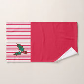 Peppermint Kerstmis Holly Bath Towels Set Gift Bad Handdoek (Handdoek)