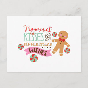 Peppermint Kisses Briefkaart
