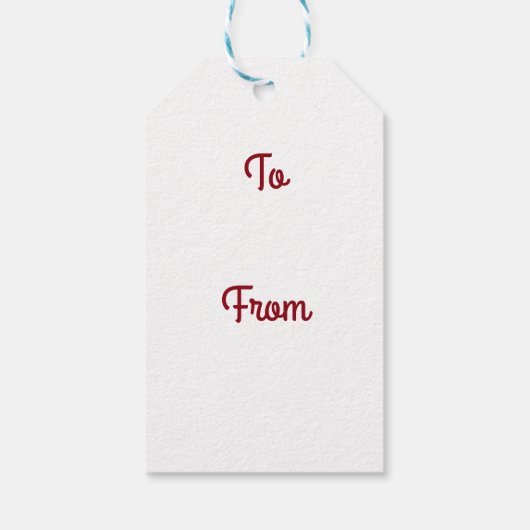 Peppermint Kisses Cadeaulabel (Achterkant)