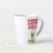 Peppermint Latte Funny Cute Cartoon Slogan Mok (Rechterhoek)