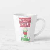 Peppermint Latte Funny Cute Cartoon Slogan Mok (Rechts)
