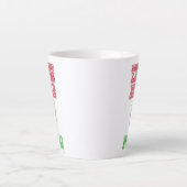 Peppermint Latte Funny Cute Cartoon Slogan Mok (Voorkant)