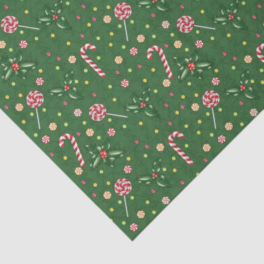 Peppermint Lollipops Tissuepapier (Detail)