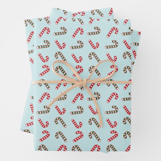 Peppermint Magic: Kerst Candy Cane cadeaupapier (In situ)
