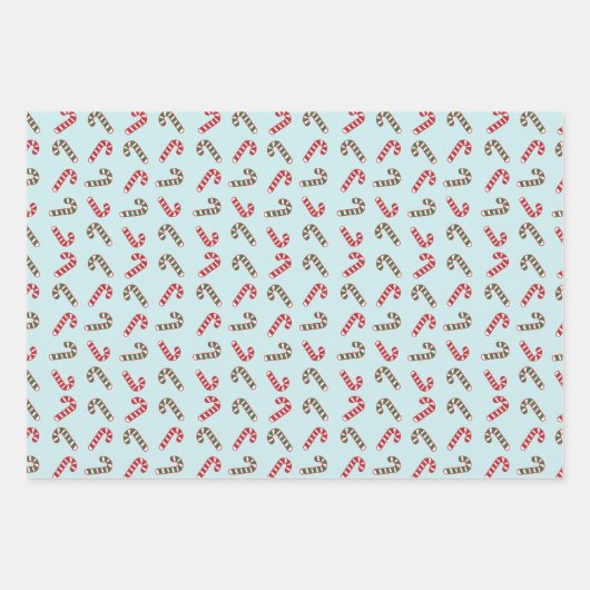 Peppermint Magic: Kerst Candy Cane cadeaupapier (Voorkant)