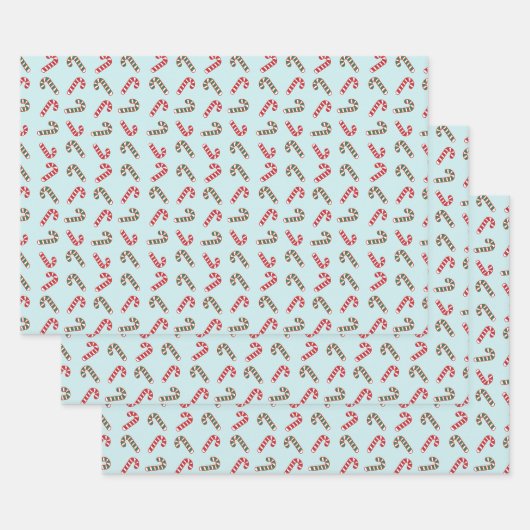 Peppermint Magic: Kerst Candy Cane cadeaupapier (Set)